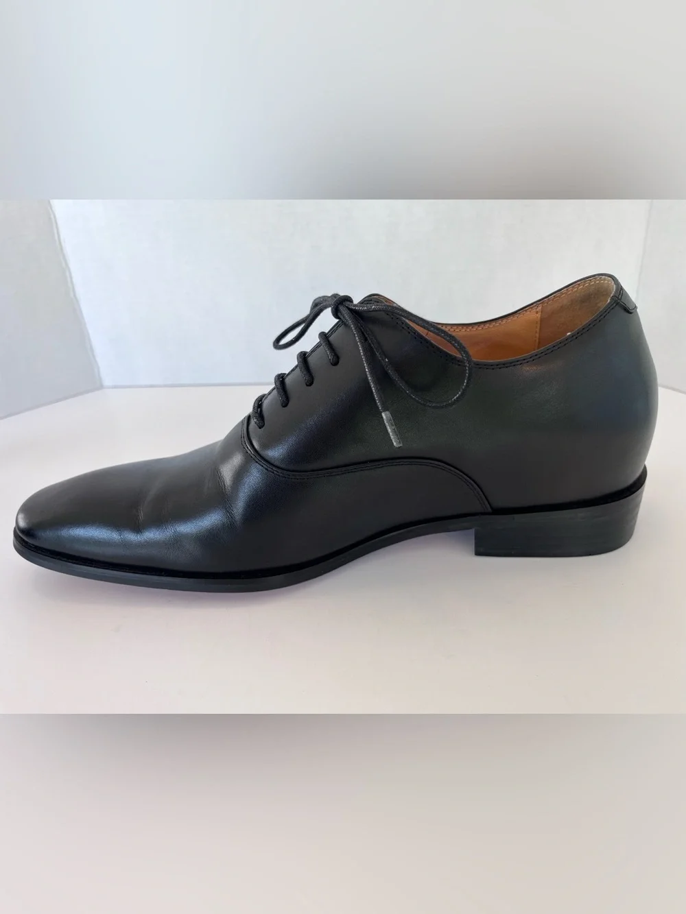 Chamaripa Men's Black Leather Elevator Dress Shoes